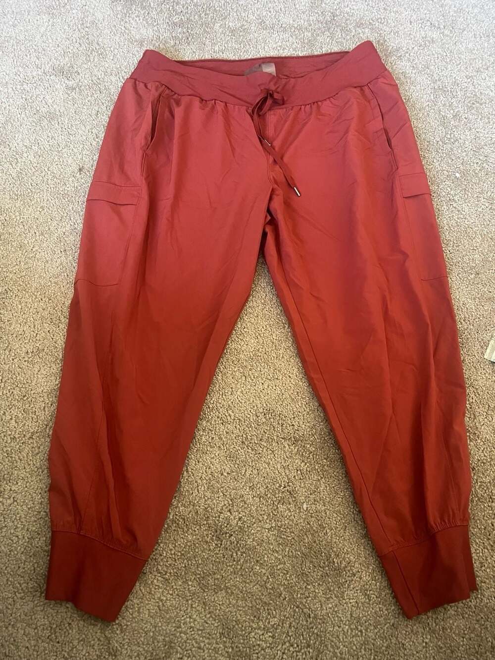 Calia Journey Cargo Pocket Jogger Pants Size XXL Dark Clay Red